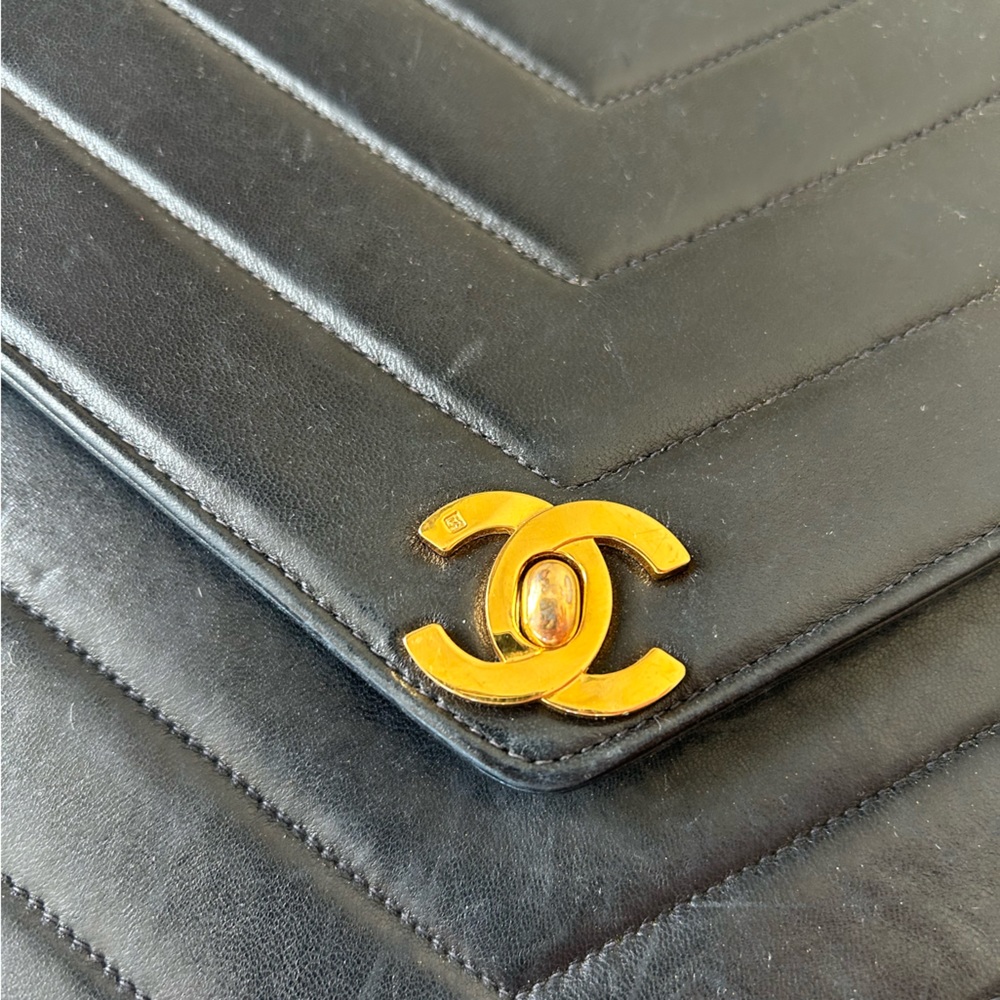 Vintage Chanel Envelope Turn-lock Bag